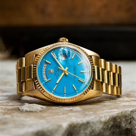 rolex day-date 1803 blue stella|rolex day date vintage.